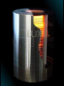 RADAK II evaporation furnace configured for Type C T/C, supplied with alumina crucible. Standard baffle, Cu power terminals, External spring, Ceramic T/C plug, Flat Molybdenum Top.